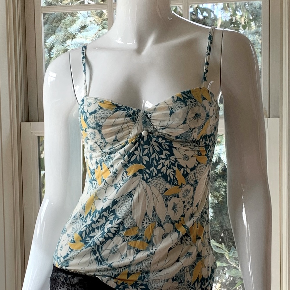 Calvin Klein Camisole with Blue and Yellow Floral Design